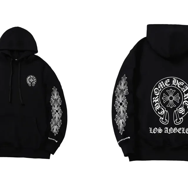 Chrome Hearts Hooded Sweatshirt Los Angeles Cross Print