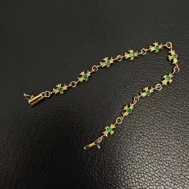 金色绿钻手链18cm