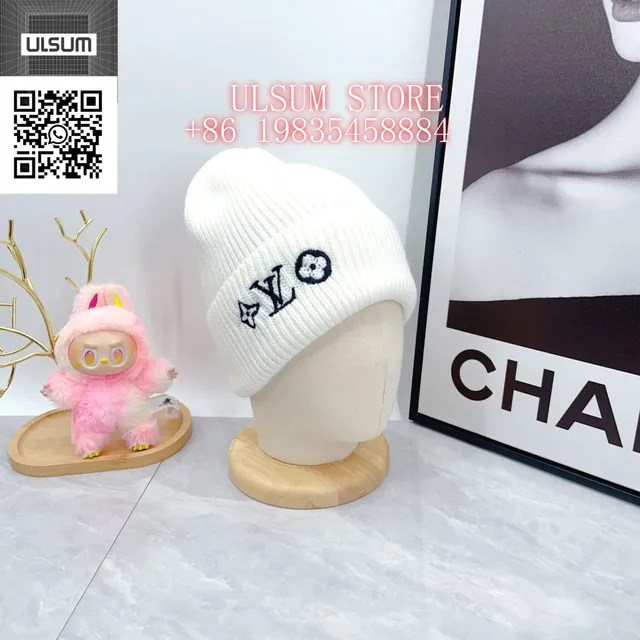 Louis Vuitton Knit Beanie LV Monogram Embroidered