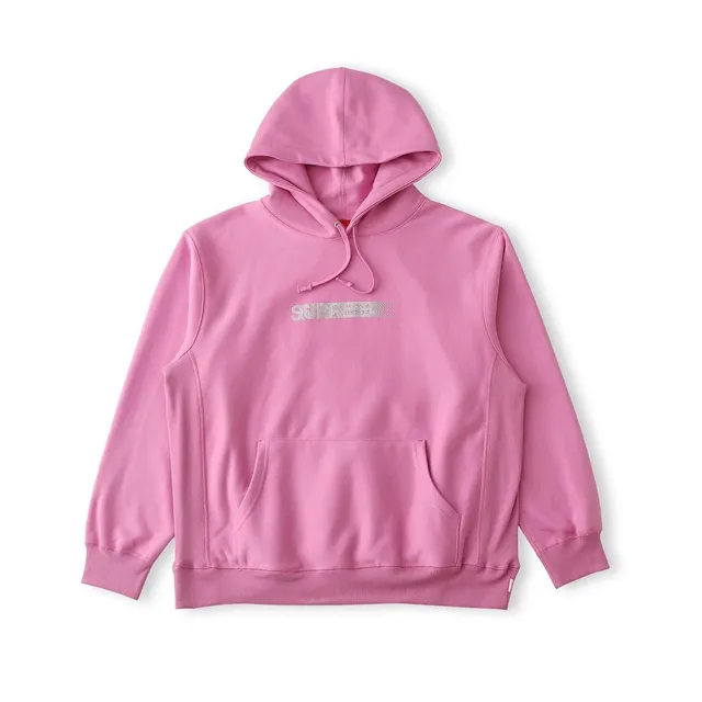 Supreme Box Logo Hooded Sweatshirt Pink