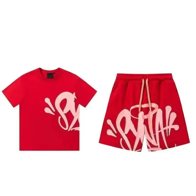 Supreme T-Shirt and Shorts Set Graffiti Logo