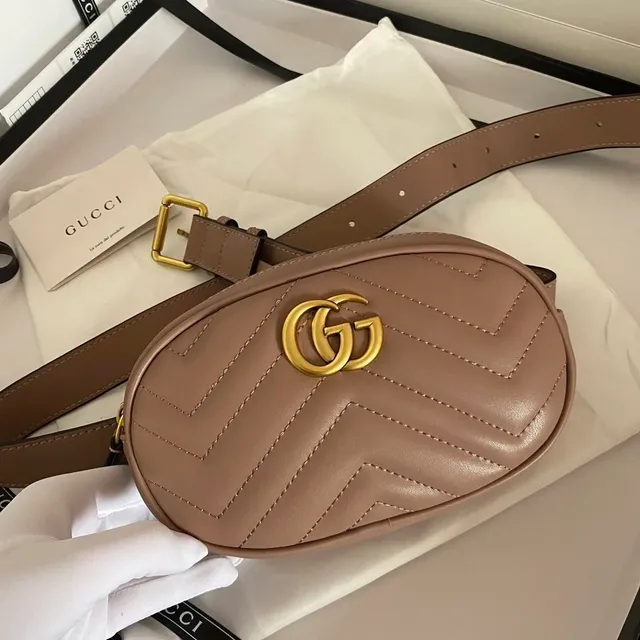 Gucci GG Marmont Belt Bag Matelassé Chevron