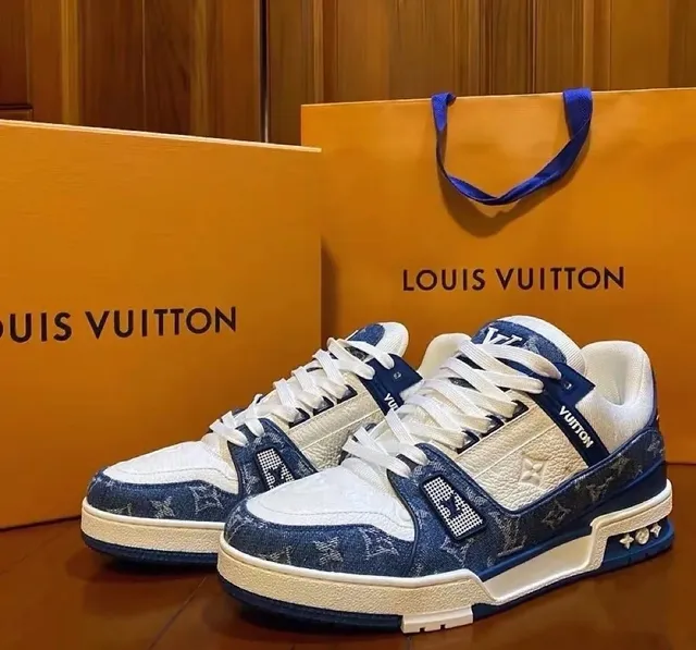 Louis Vuitton LV Trainer Monogram Denim