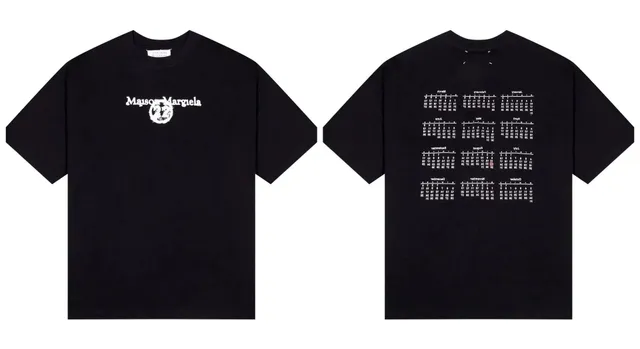 Maison Margiela Calendar Tee White Print