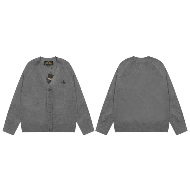Vivienne Westwood V-Neck Cardigan Classic Orb Logo