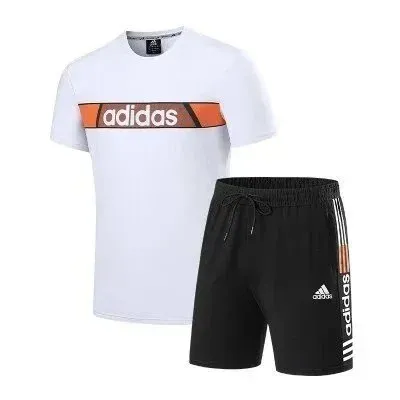 Adidas Sportswear Set White/Black Stripe