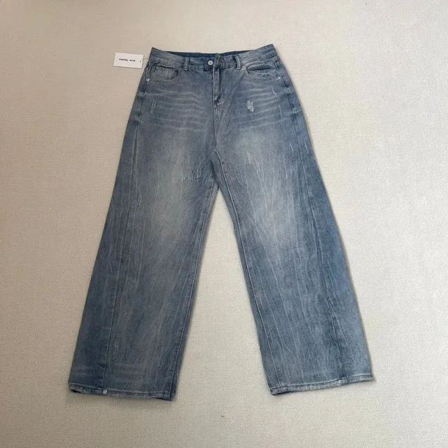Acne Studios Wide-Leg Jeans Distressed Wash
