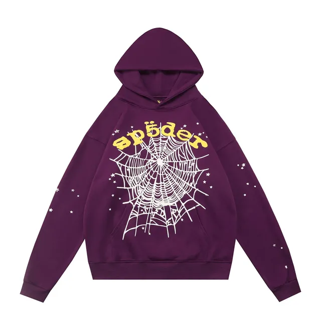 Sp5der Hoodie Spider Web Print