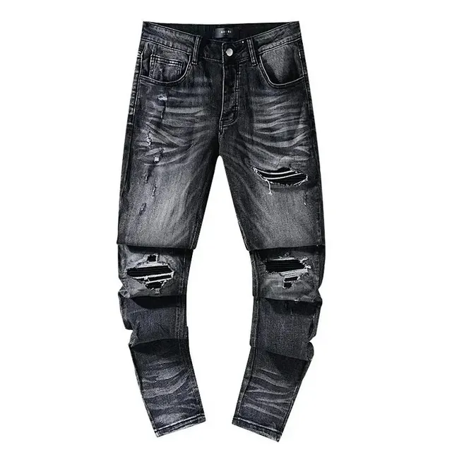 Amiri 501 Jeans Distressed Black Wash