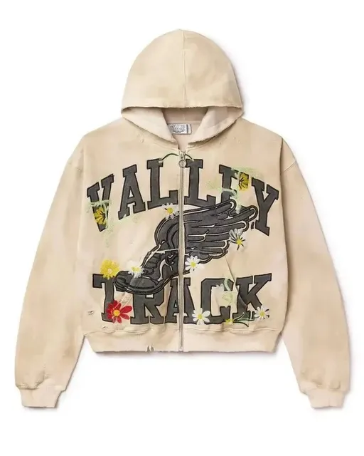 Gallery Dept. Valley Track Hoodie Floral Embroidered