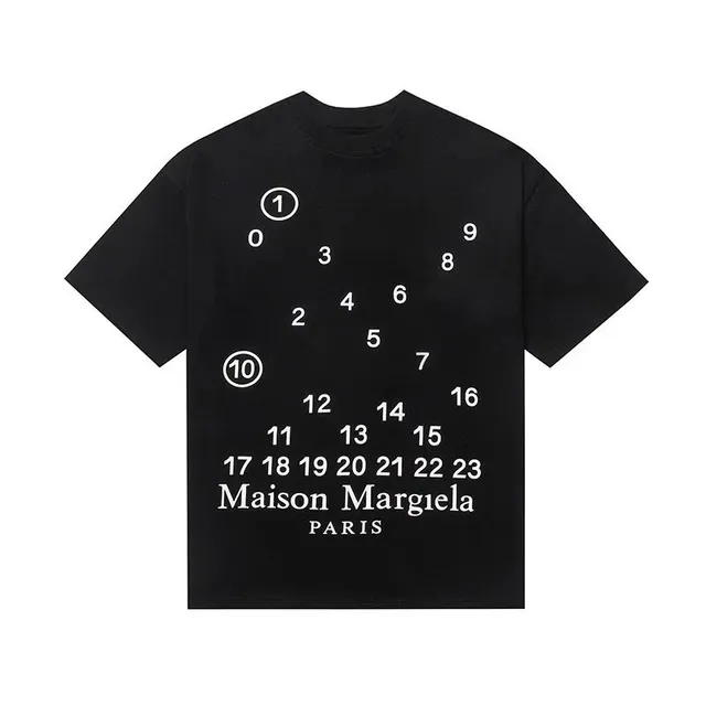 Maison Margiela Numbered Logo Tee Numeric Print