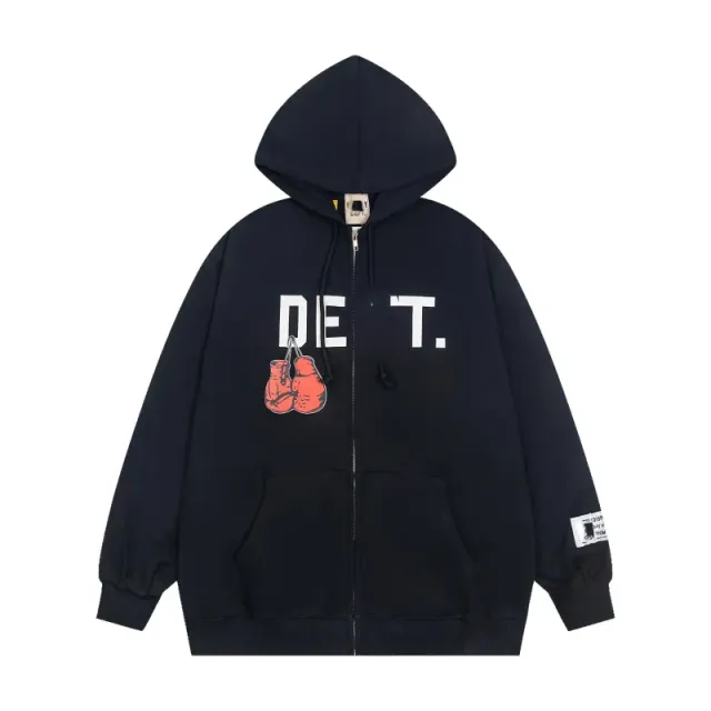 An Awful Lot of Cough Syrup Zip-Up Hoodie Boxing Gloves Print
