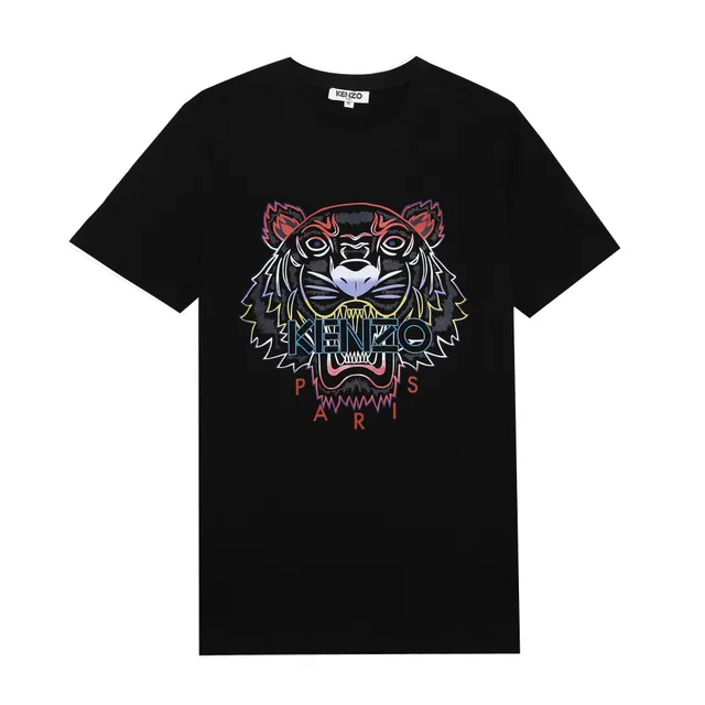 Kenzo Tiger Graphic Tee Neon Outline