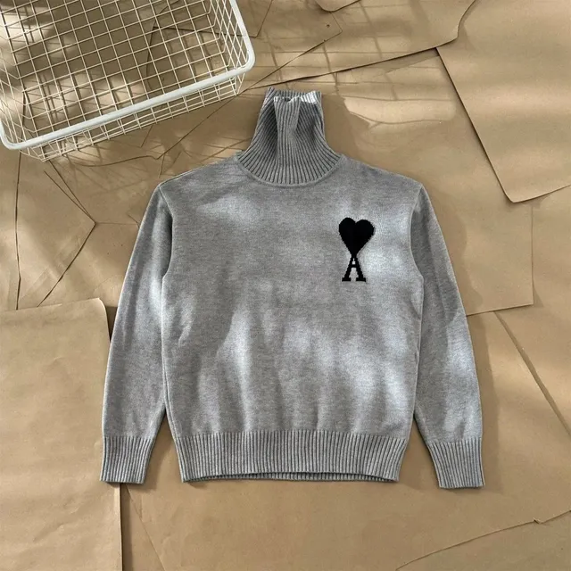 Amiri Turtleneck Sweater Heart Logo