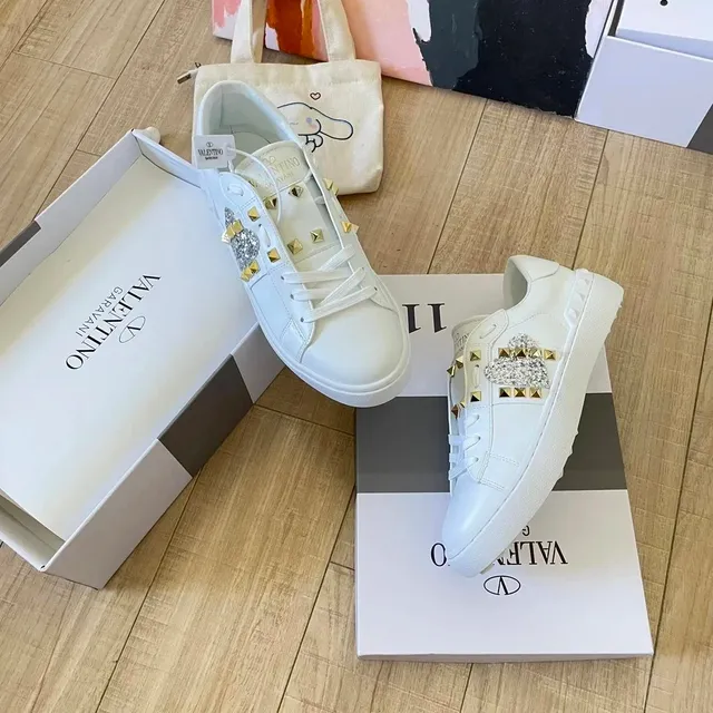 Valentino Rockstud Sneaker Crystal Embellished