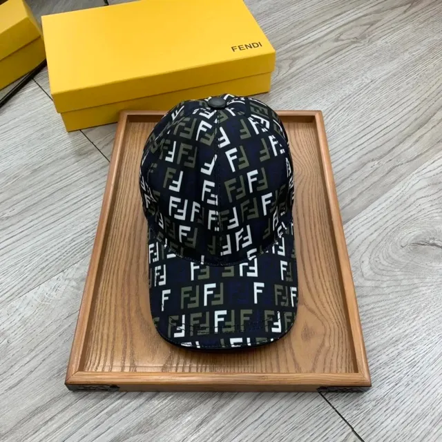 Fendi Baseball Cap FF Logo Print