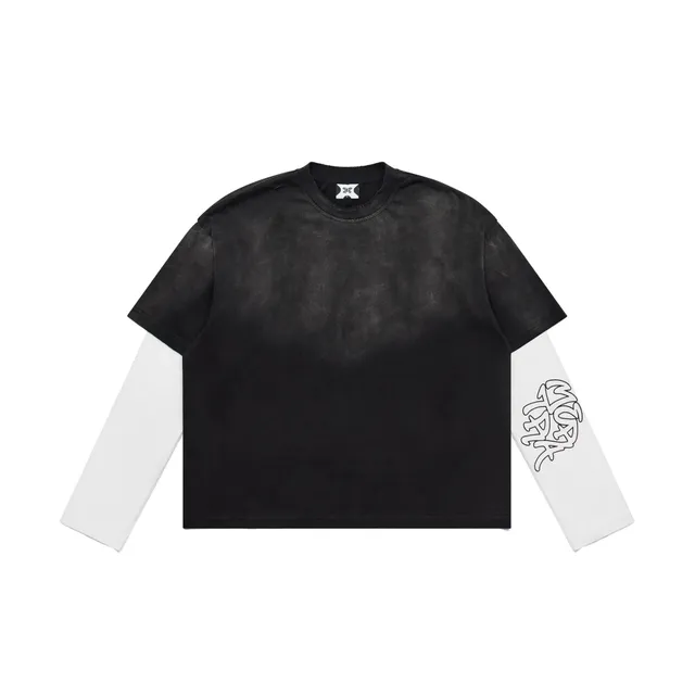 Gallery Dept. Layered Sleeve Tee Acid Wash