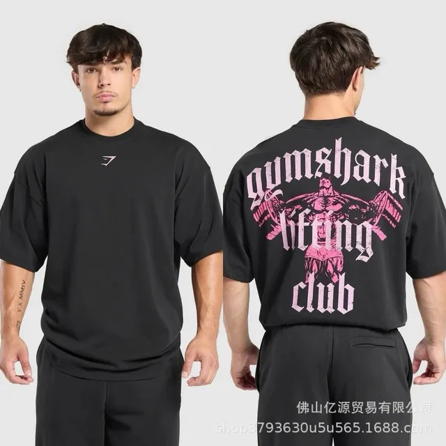 Gymshark Lifting Club Tee Pink Graphic