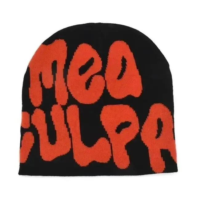 Amiri Knit Beanie Mea Culpa Logo