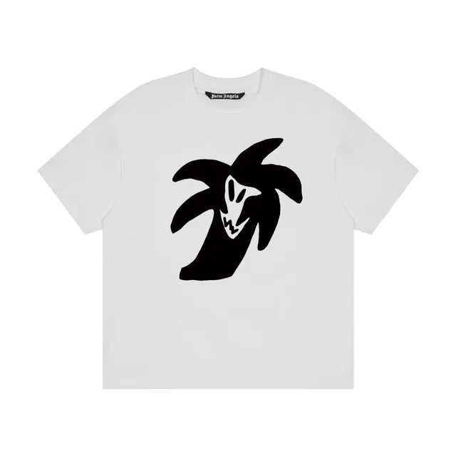 Palm Angels Palm Tree Graphic Tee Ghost Palm Print