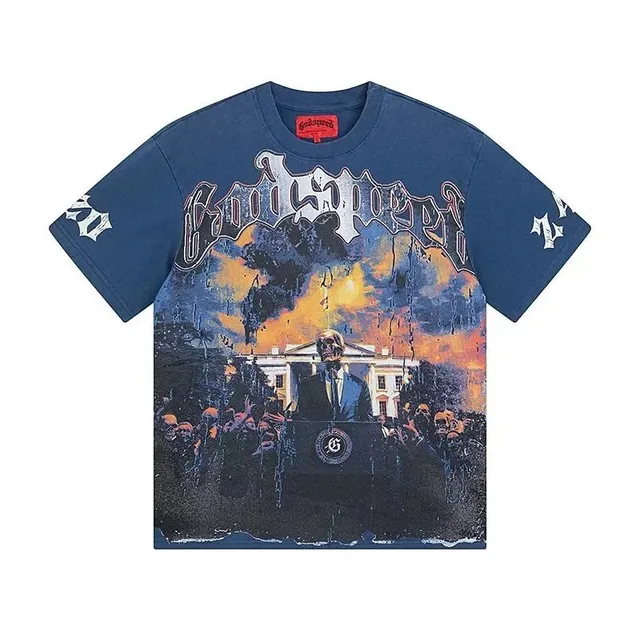 Godspeed Graphic Tee White House Zombie Print