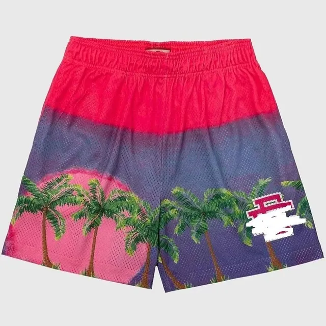 Eric Emanuel Palm Tree Shorts Sunset Palm Print