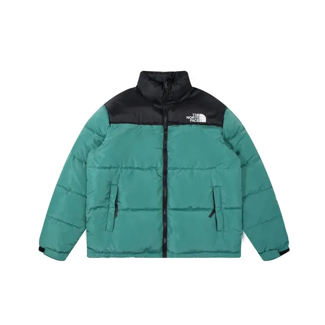 The North Face Nuptse Jacket Teal and Black