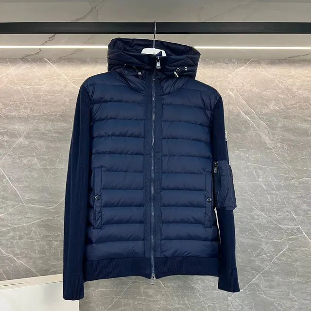 Moncler Hybrid Puffer Jacket Knit Sleeve