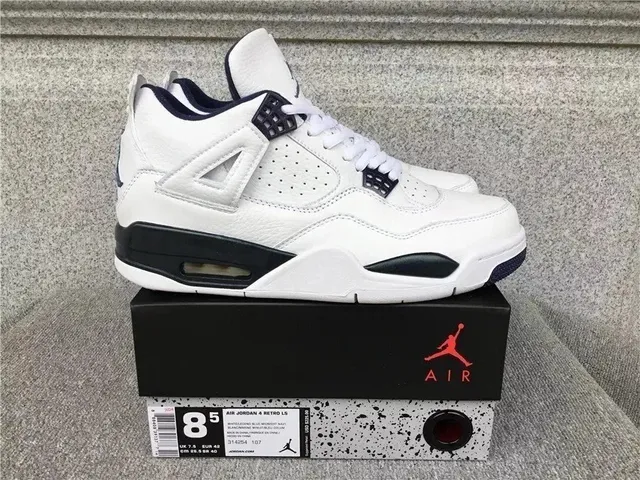 Air Jordan 4 Retro White Navy