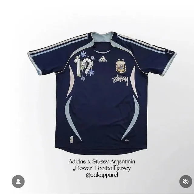 Adidas × Stüssy × Argentina National Team Football Jersey Flower