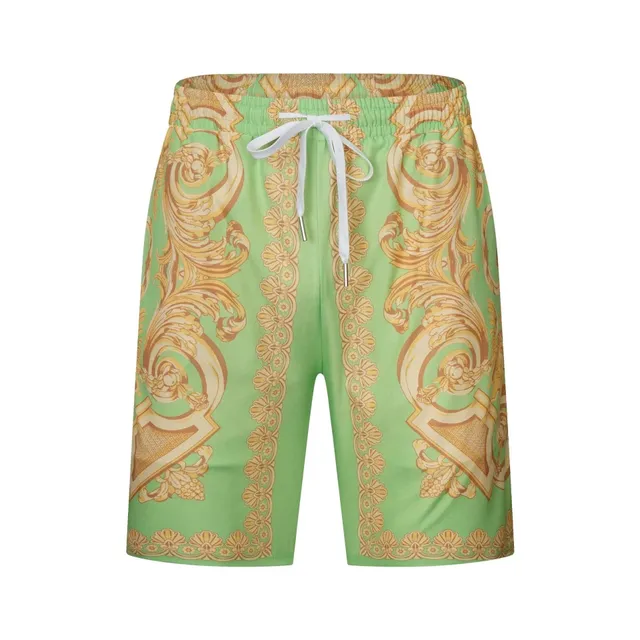 Versace Baroque Print Shorts Medusa Motif
