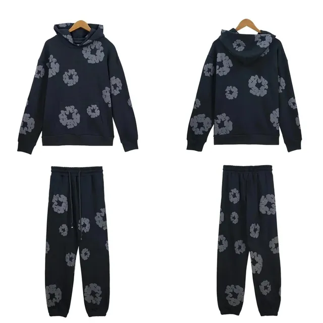 Hoodie and Jogger Set Floral Print