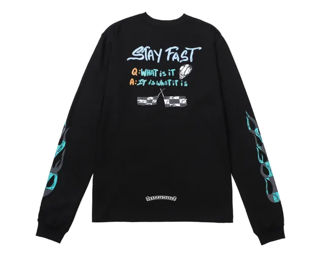 Chrome Hearts Long Sleeve Tee Stay Fast Graphic