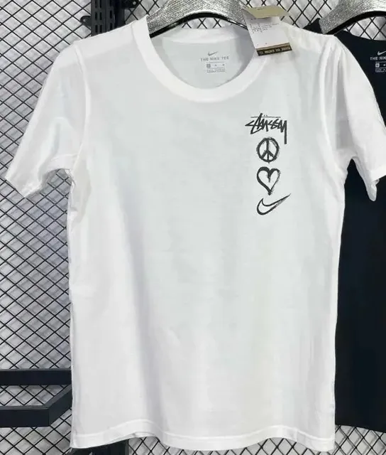 Stüssy × Nike Graphic Tee Peace Heart Swoosh