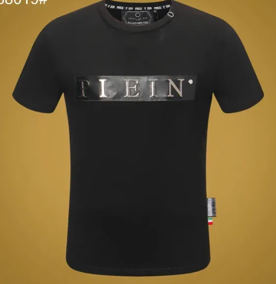 Philipp Plein Logo T-Shirt Metallic Logo