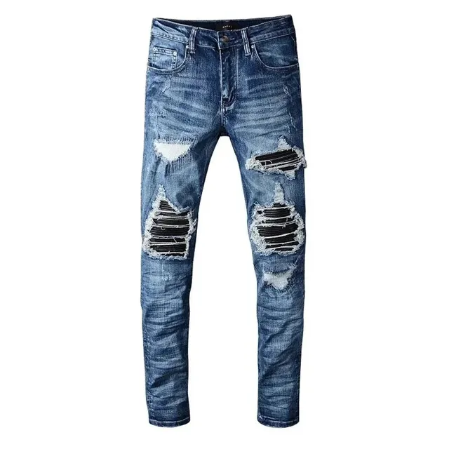 Amiri Distressed Slim Fit Jeans Heavy Ripped