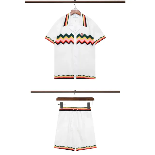 Casablanca Tennis Club Set Rainbow Zigzag
