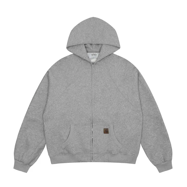 Carhartt Zip-Up Hoodie Heather Grey
