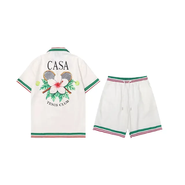 Casablanca Tennis Club Set Hibiscus Print