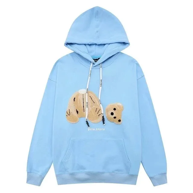 Palm Angels Hoodie Bear Appliqué
