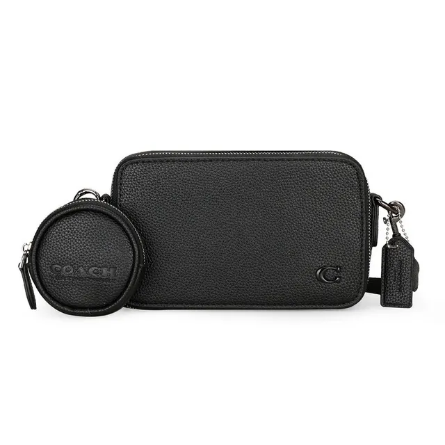 Coach Double Zip Crossbody Black