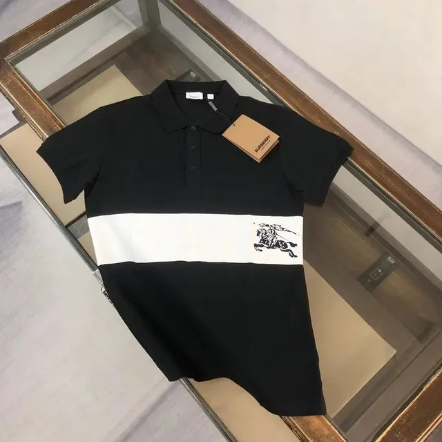 Burberry Polo Shirt Equestrian Knight Stripe