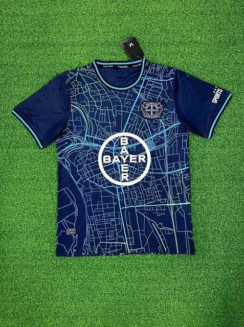 Castore Bayer Leverkusen Third Jersey City Map Print