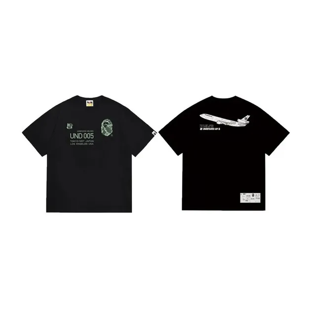Undefeated × BAPE Graphic T-Shirt UND 005 Airplane Print