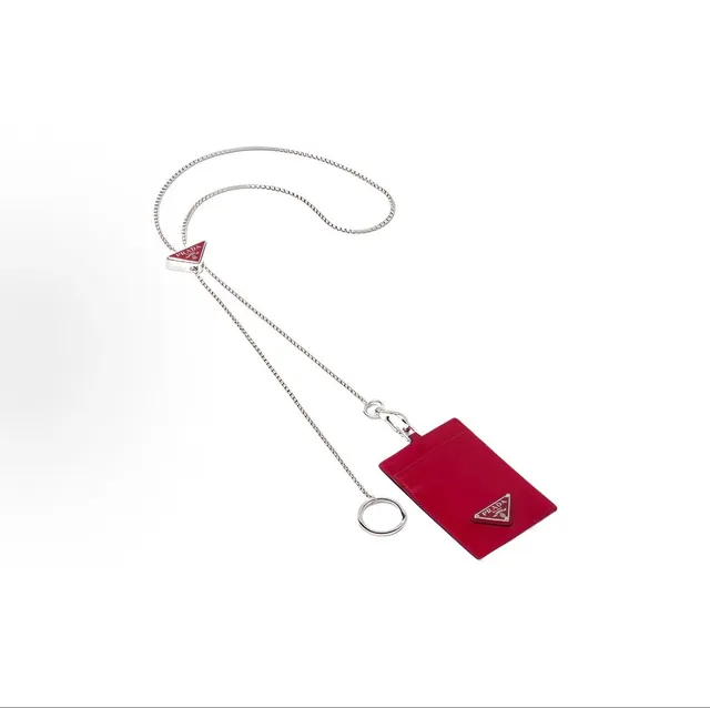 Prada Cardholder Lanyard Triangular Logo