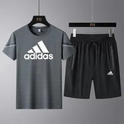 Adidas T-Shirt and Shorts Set Sporty Two-Piece