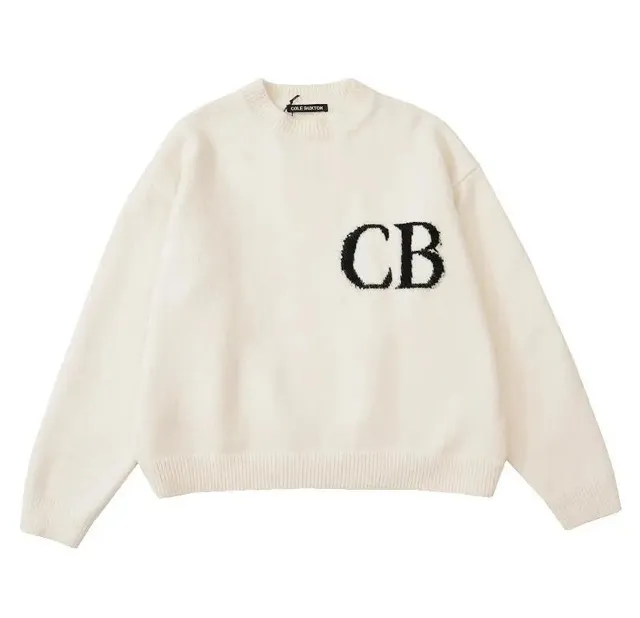Cole Buxton Knit Sweater CB Logo