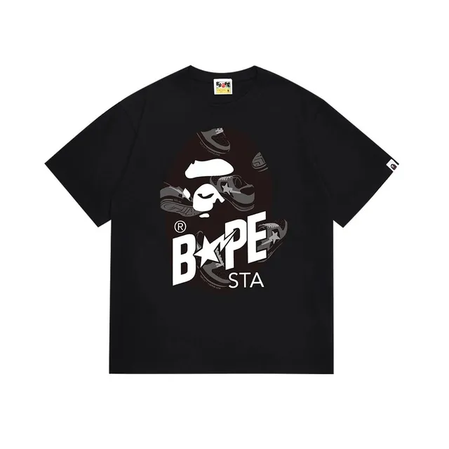 BAPE Graphic T-Shirt Ape Head Sneaker Print