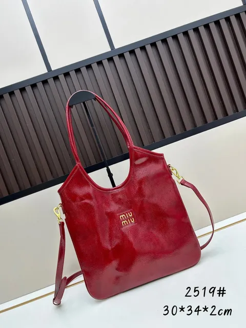 Miu Miu Tote Bag Glossy Patent