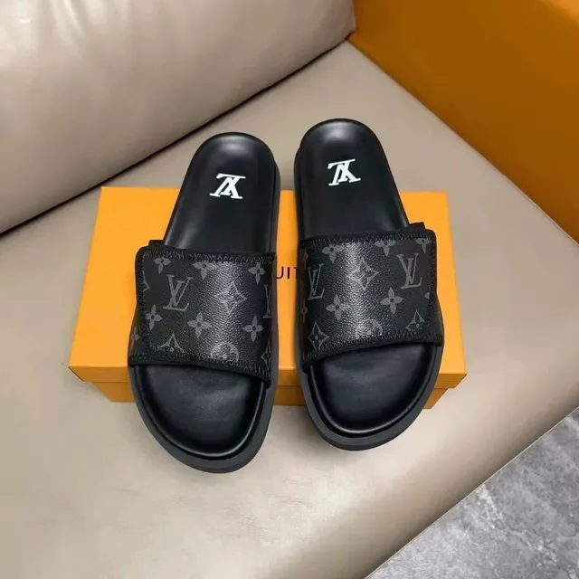 Louis Vuitton Slide Sandal Monogram Eclipse